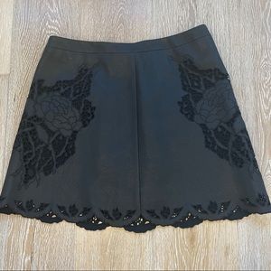 BCBG faux leather mini skirt